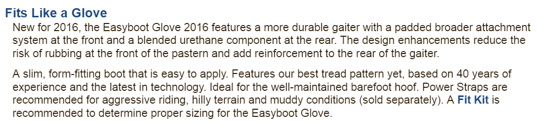 New Glove info